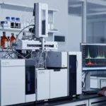 GC-MS laboratory analysis equipment used for flavor compound testing